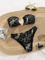Seashell Bandeau Bikini 2025 Sexy Women Swimsuits Female Swimwear Thong Bikini Set Brazilian Biquini Swimming Suit Beachwear