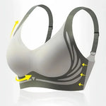 Women's V-Neck Seamless Push-Up Bra with Anti-Spill Design 4 Colors Anti-sagging Lift-up Bras Plus Size Comfort Lingerie M-4XL