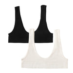 Women Crop Top Sports Seamless Underwear Female Tube Tops Deep U Bralette Ribbed Sexy Lingerie Intimates 2PCS Tube Bras