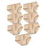 7Pcs/Set Cotton Panties Low Waist Briefs Women Sexy Lingerie Female Underpants Panty Solid Color Breathable Underwear Intimates