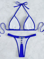 Extreme Mini Micro G String Diamond Bikini Women Swimsuit Female Swimwear Two Pieces Bikini Set Halter Bathing Suit Swim Lady