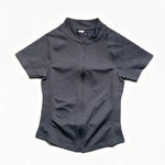 Short Sleeve Zippy Yoga Top Sports Tee Women Running Jacket Seamless Gym Tops Clothes Fitness Pilates Breathable Workout Shirts