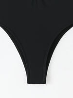 2026 Halter Swimsuit One Piece Solid Hollow Swimwear Women Sexy Bathers Bathing Swimming Swim Suit Female Beachwear