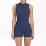 Women's Seamless Yoga Jumpsuit New Beautiful Back & Pleats Hip Lifting Short Jumpsuit Sports Running Fitness Jumpsuit Yoga Suit
