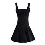 Bowknot White Summer Women's Dress Elegant Tank Beach Long Sundress Vestidos Sleeveless Holiday Chic Black Slim Maxi Dress 2025