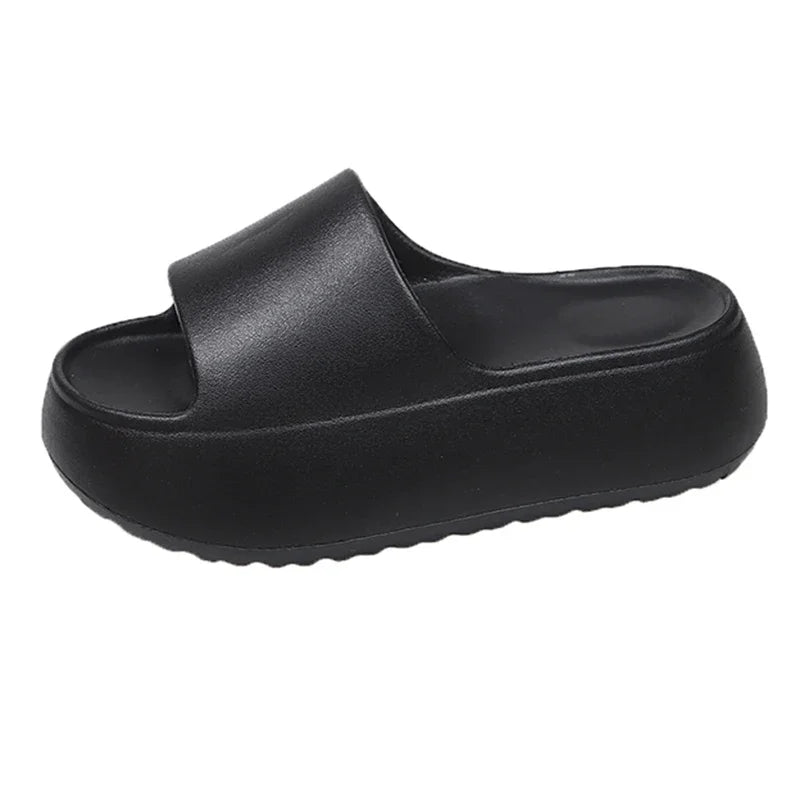Summer Eva Chunky Platform Slippers Women Comfortable Soft Thick Bottom Sandals Woman 2025 Non Slip Beach Flip Flops Female