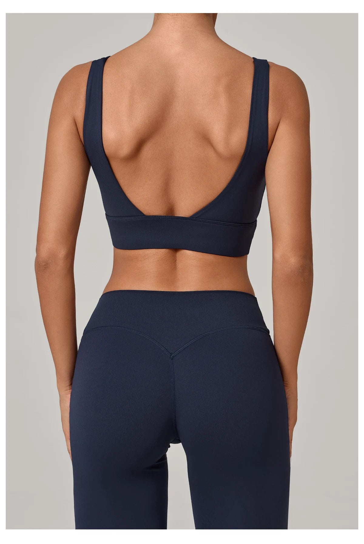 Running Sports Bra Women High Support Open Back Yoga Breathable Slim Fit Fitness Pilates Tank Top With Removable Pads