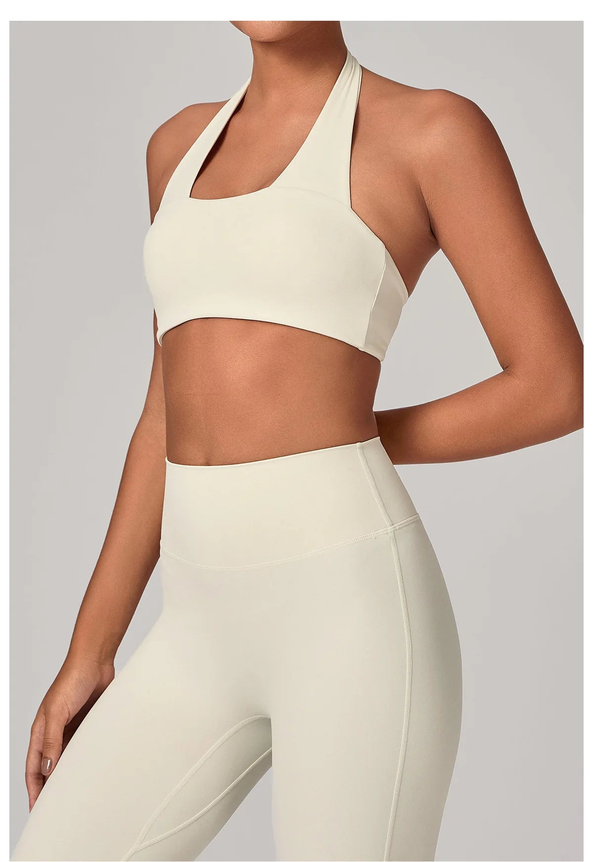 Sexy Fitness Bra Women Sports Sports Bra Halter Top High Support Push-up Open Back Running Gym Wear Yoga Bra Workout Underwear