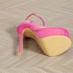 Street Style Buckle Strap Pumps Women Platform Sandals Sexy Stiletto Ultra High Heels Wedding Banquet Carnival Shoes