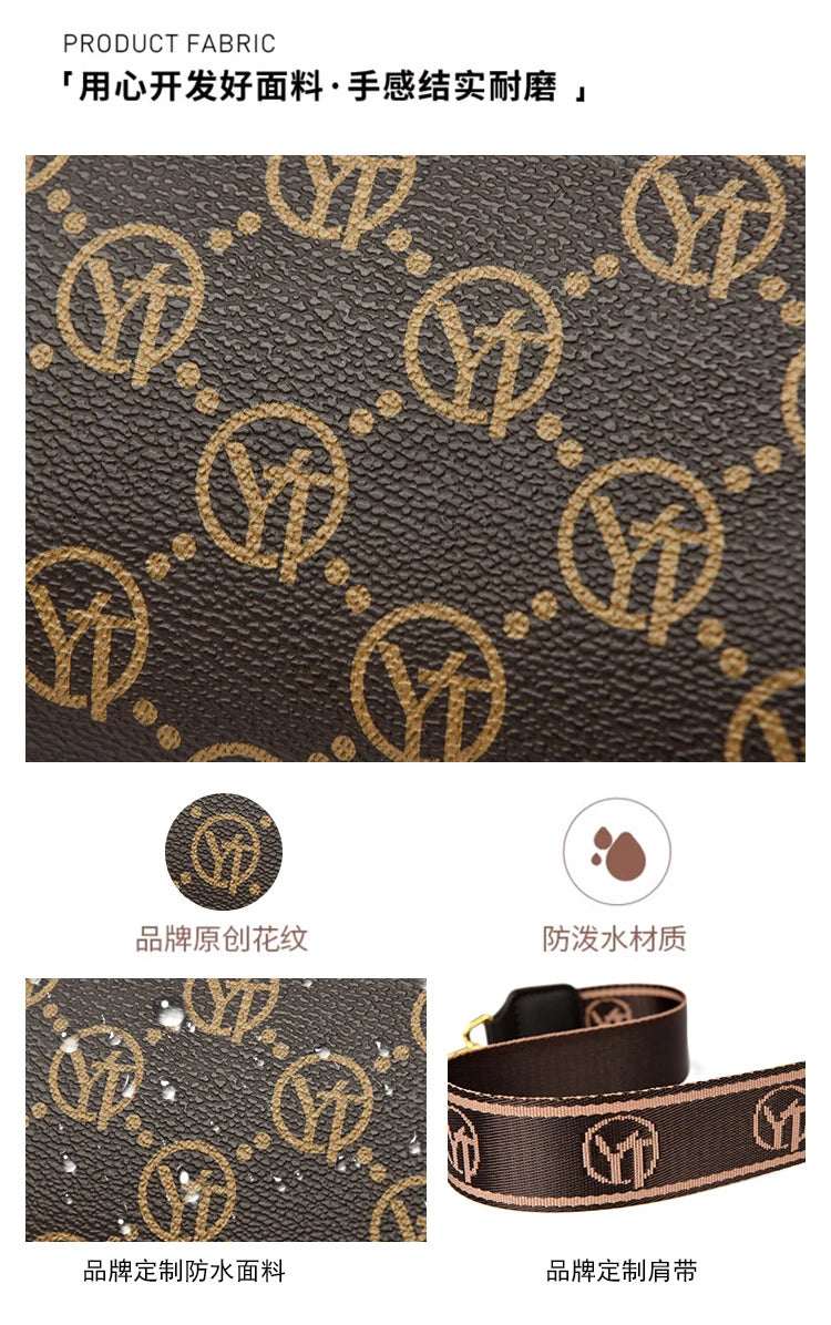 New Fashion Luxury Brand Women's Shoulder Bag High Quality Lady Crossbody Bag Round Women's Wallet Waterproof Women's Handbags