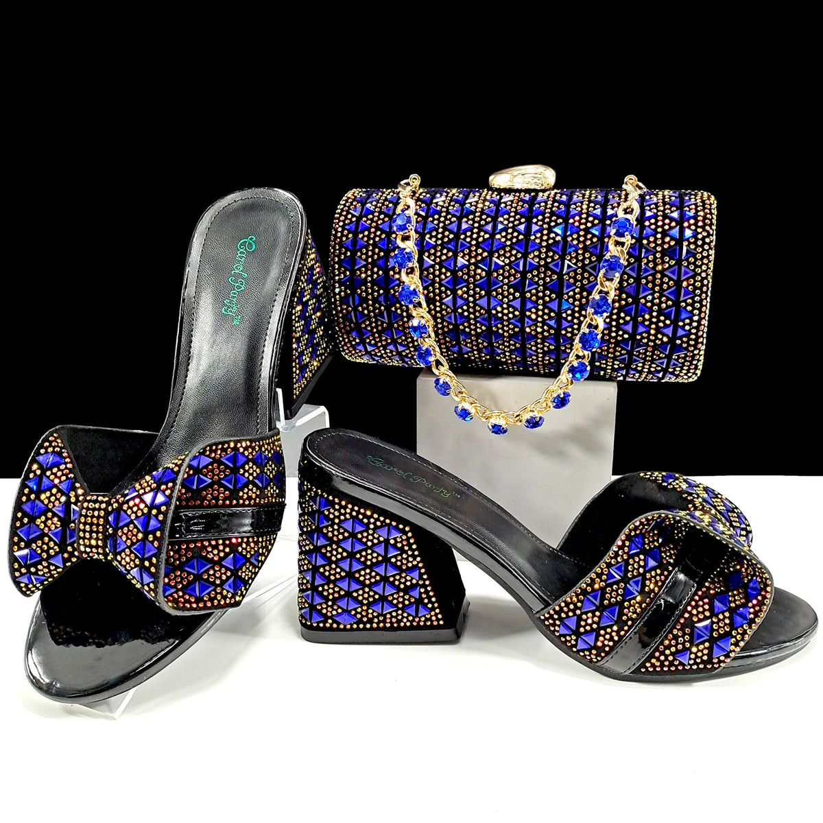 doershow High Quality African fashion Style Ladies Shoes And Bags Set Latest SILVER Italian Shoes And Bag Set For Party HJJ1-10