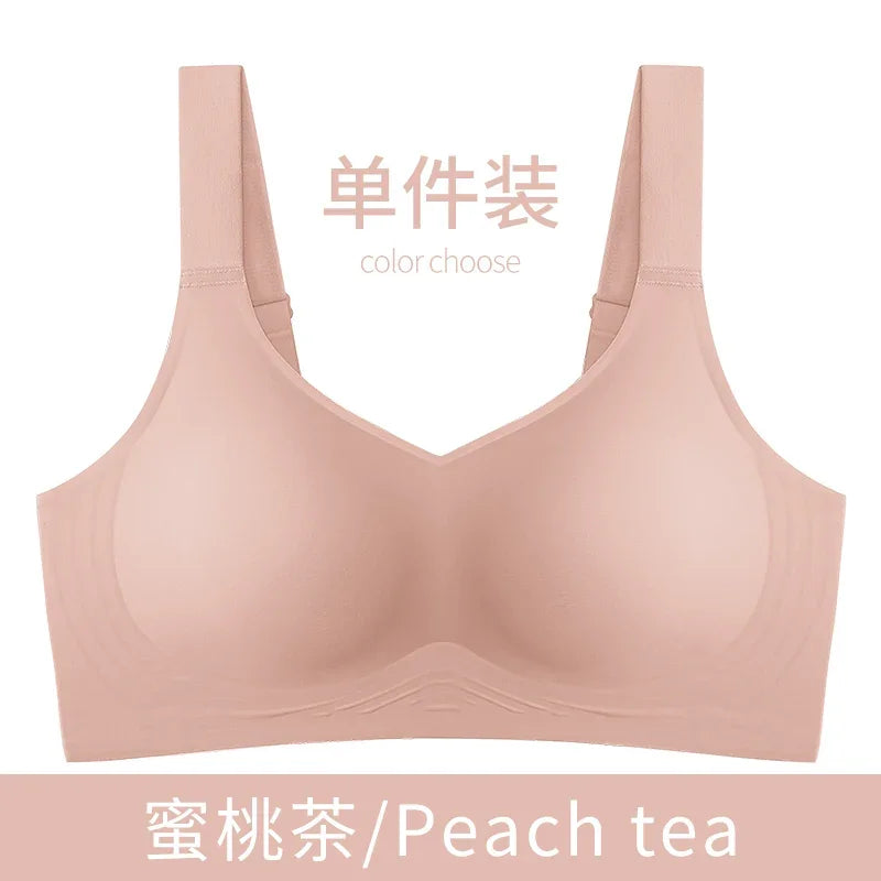 MOYISU Jpanese Kawaii Beach Bralette | Breathable 3D Jelly Support Bra Summer Slim Silhouette | No Show Minimizer & Wire-Free |