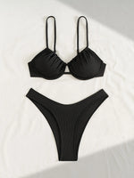 ZTVitality Sexy Solid Underwire Bikinis 2025 New Arrival Two- Piece Push Up Swimsuit Women's Swimwear Summer Beachwear Biquini