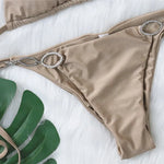 Sexy Rhinestone Bikini 2026 Women Solid Purple Metal Chain Swimsuit Brazilian Summer Beach Bathing Suit Luxury Thong Swimwear