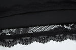 FDYOUI 2026 New Lace Patchwork Long Sleeve T-shirts for Women Square Collar See-through Slim Crop Tops White Black Tee Shirt