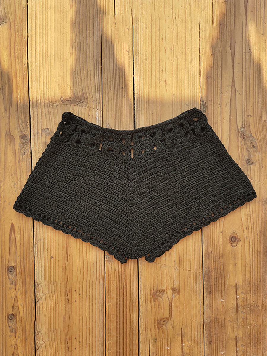 Women´s Beach Shorts Knit Crochet Cutout Bathing Suit Bottoms Drawstring Beach Board Shorts Summer Hot Shorts Streetwear