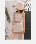 New Super Fairy Skirt-style One-piece Waist-covering Belly Slimming Conservative Steel Support Gathered Swimming Suit