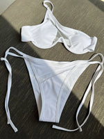 Splicing Black Mesh Underwired Bikini women swimsuit female swimwear Two pieces Bikini set High cut Bather Bathing suit Swim