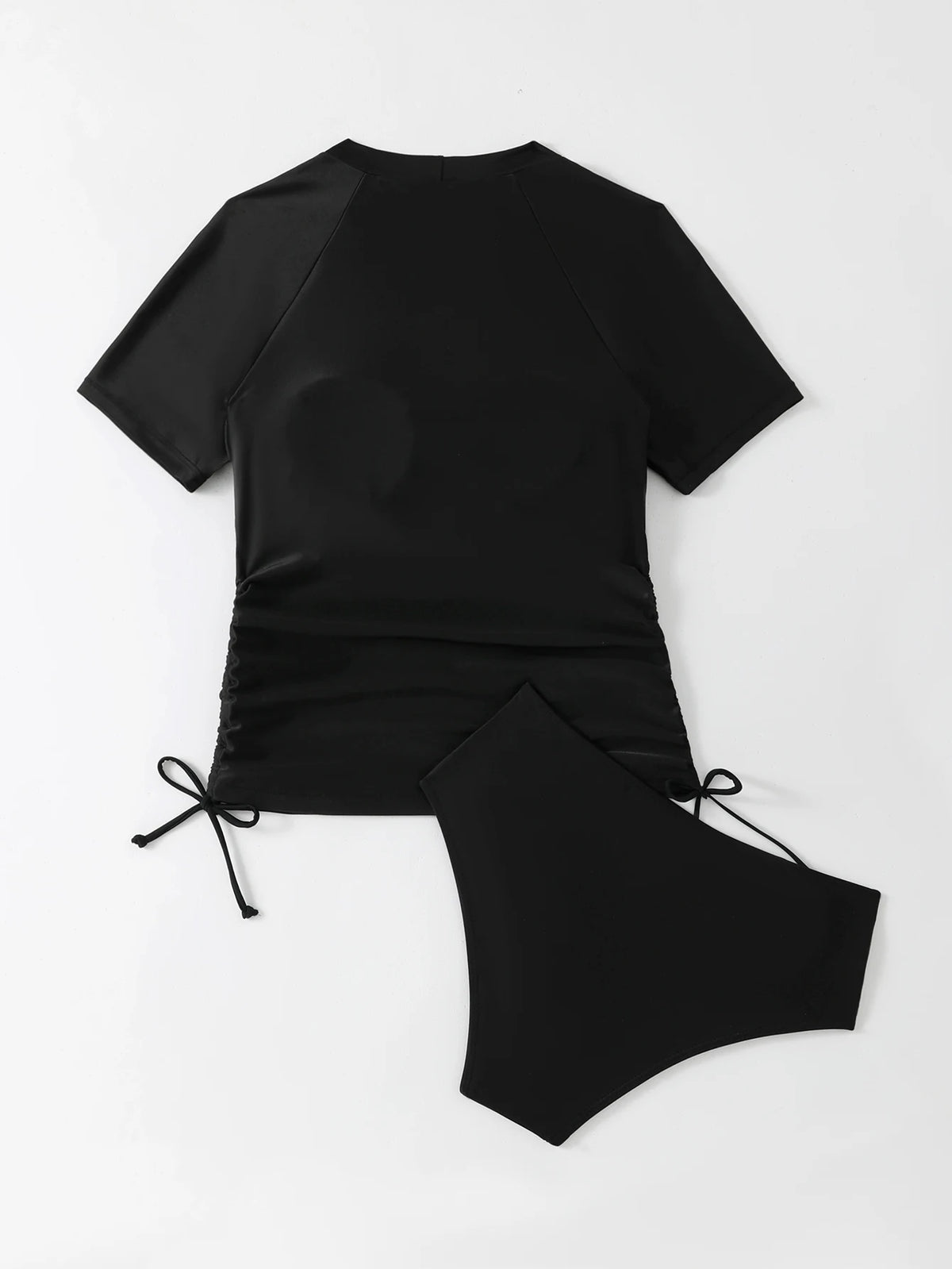 Short Sleeves Two Pieces Swimsuit Women Tankini 2026 Printed Swimwear Female Beach Wear Bathers Bathing Swimming Swim Suit