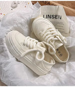Women's Shoes WhiteNew Canvas Shoes Breathable Comfortable Platform Outdoor Casual Sports Shoes Zapatillas De Mujer
