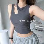 Women Crop Top Seamless Underwear Female Tank Tops Removable Pads Streetwear Beauty Back Padded Camisole Sexy Lingerie