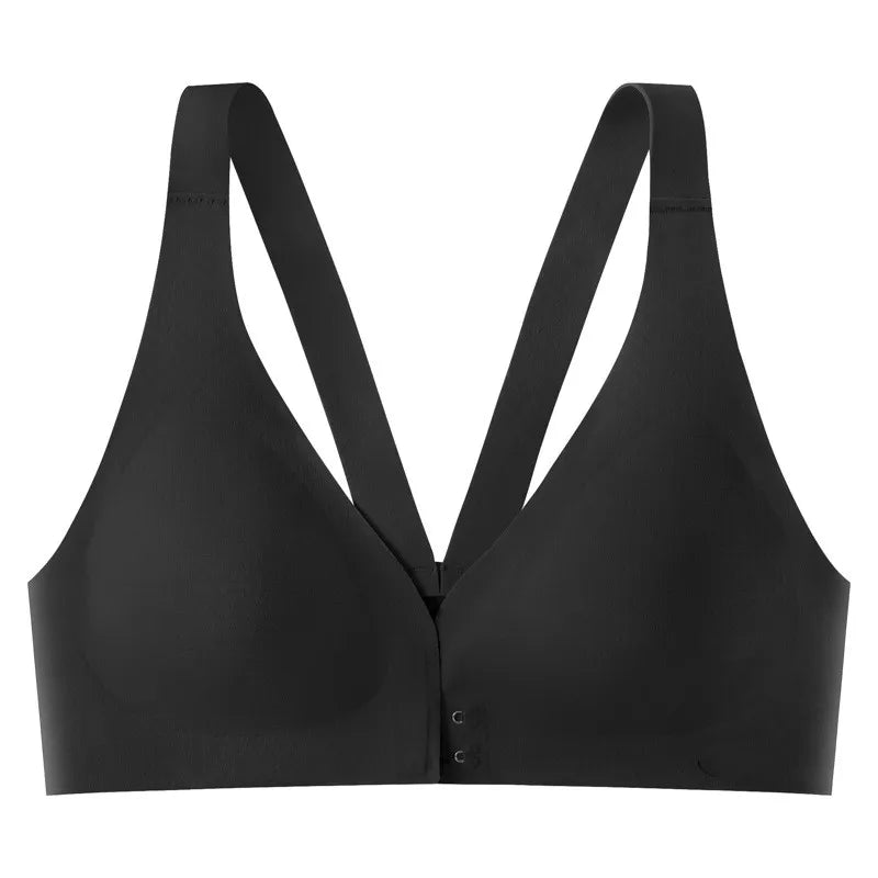Front Closure Push Up Bra Seamless Underwear Women's Bras Without Steel Ring Gathers Non-wire Bra Beauty Back Sexy Lingerie