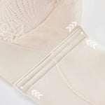 Women's Thin Push-Up Bra Seamless Back Minimizes Side Bulges Uplift Support Underwear Elegant Lace Top Up Bra Autumn New