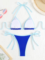2025 Triangle Halter Bikini Sexy Brazilian Swimsuit Women String Swimwear Female Bathers Bathing Swimming Swim Suit Beachwear