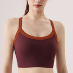 New Selling High Strength Sports Underwear Women's Shock-proof Cross Back Yoga Wear Sports Bra Fitness Vest