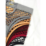 New Style Mesh Sexy Women's Panties Solid Color Mid High Waist Fishnet Lingerie Ladies Hollow Out Transparent Elasticity Briefs