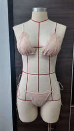 2026 Sexy 2 Piece Bikini Sets Lace bordered Bikini Micro Thongs Bathing Suit Swimsuit Women Biquini Bandage Beachwear Swimwear