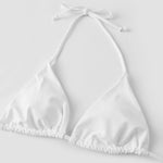 2026 Summer Women's Solid Color Swimwear Halter Bikini Set Bra with Side Tie Thong 2Pcs Bathing Suits Sexy Fashion