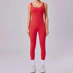 Seamless Yoga Jumpsuits Sports Fitness Hip-lifting Hollow Beauty Back One-piece Workout Running Gym Leggings Bodysuits for Women