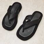 2026 New Arrivals Summer Fashion Black Flip Flops Flat Sandals Women Leisure White Slides Shoes Comfy Walking Beach Footwear