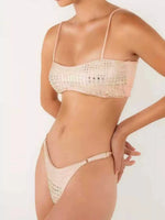 DEKA New Sexy Diamond Bikini Set Women Swimsuit Bandeau Biquini Push Up Swimwear Female Shiny Bathing Suits Bodysuit Beachwear
