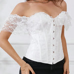 Lace Strap Court Style Shaping Top Tummy Control Waist Cincher Outerwear Trendy Shaping Slimming Tight Fishbone Underwear AYPC
