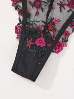 Sexy Sheer Lingerie Set Embroidery Transperant Pornostar Lenceria Sensual Mujer Seducive Conjunto Ropa Interior Set Intimo Lace
