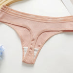 Sexy Lace Thong Cotton women Sexy Underwear comfortable breathable Suitable Suitable for daily wear Low waisted hip lifting W136