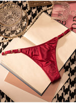 Seamless Sexy Thong Women Underwear Briefs Panties Zebra Flower Low Rise Luxury Metal Buckle G String Bikini Girls Female Panty