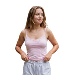 Women's Summer Solid Color Lace Trimmed Camisoles Sleeveless Open Back Slim Fit Cami Tank Tops
