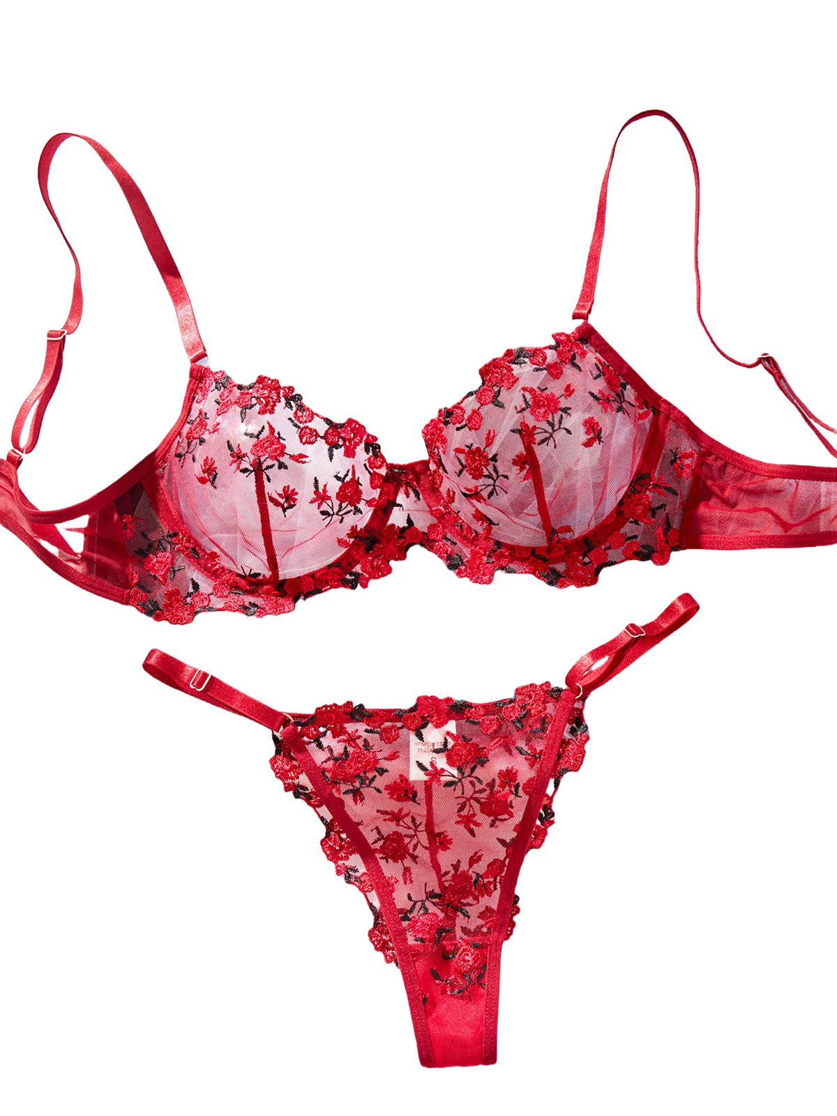 Sexy Sheer Lingerie Set Embroidery Transperant Pornostar Lenceria Sensual Mujer Seducive Conjunto Ropa Interior Set Intimo Lace