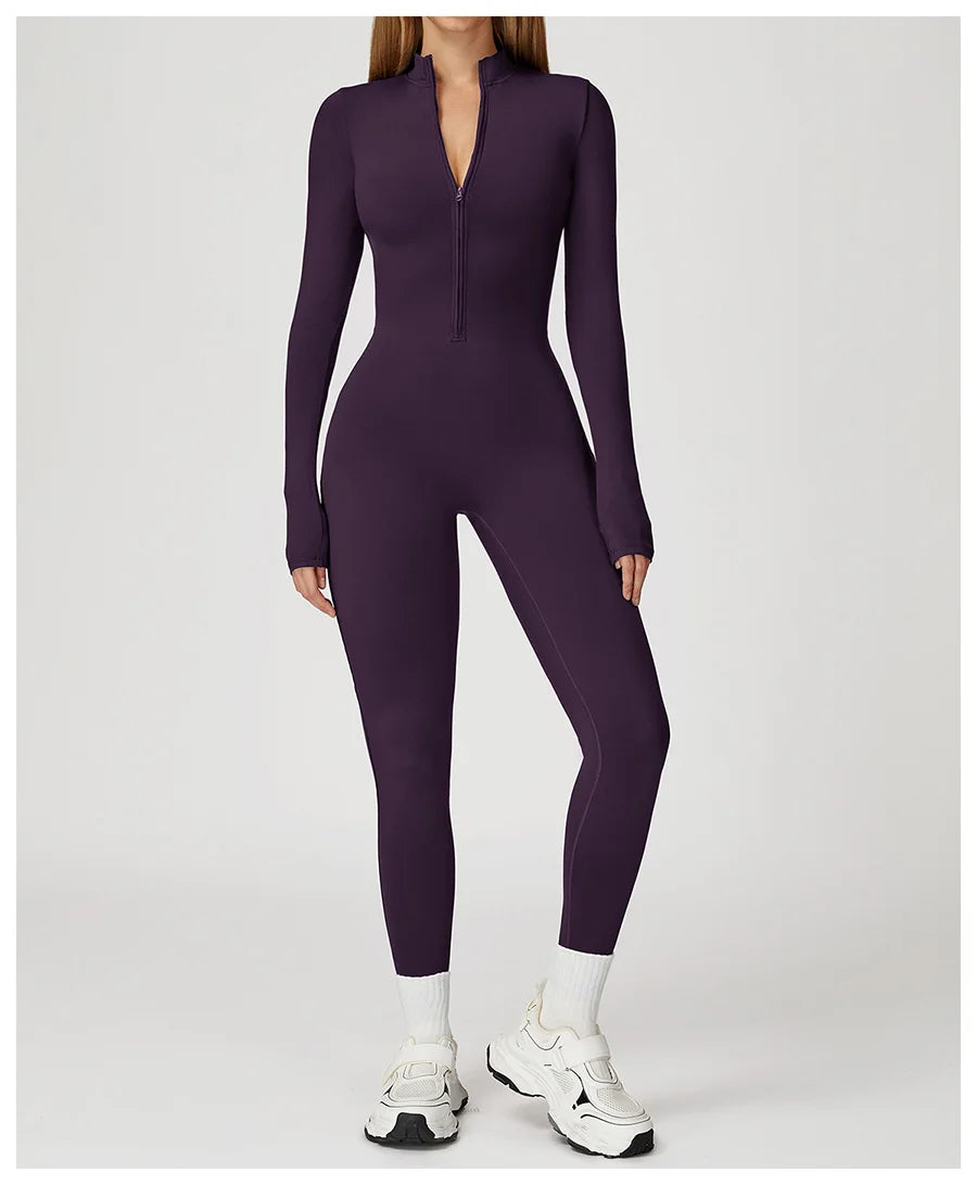 Women's Short Tracksuit Yoga Set One-Piece Jumpsuit Workout Fitness Suit Sportswear Gym Workout Clothes Fitness Stretch Bodysuit
