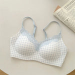 Elegant Summer Seamless Bra Small Breasts, Cooling Wireless Bralette Anti-Sagging, Breathable Comfort & Support Fixed Cup MOYISU