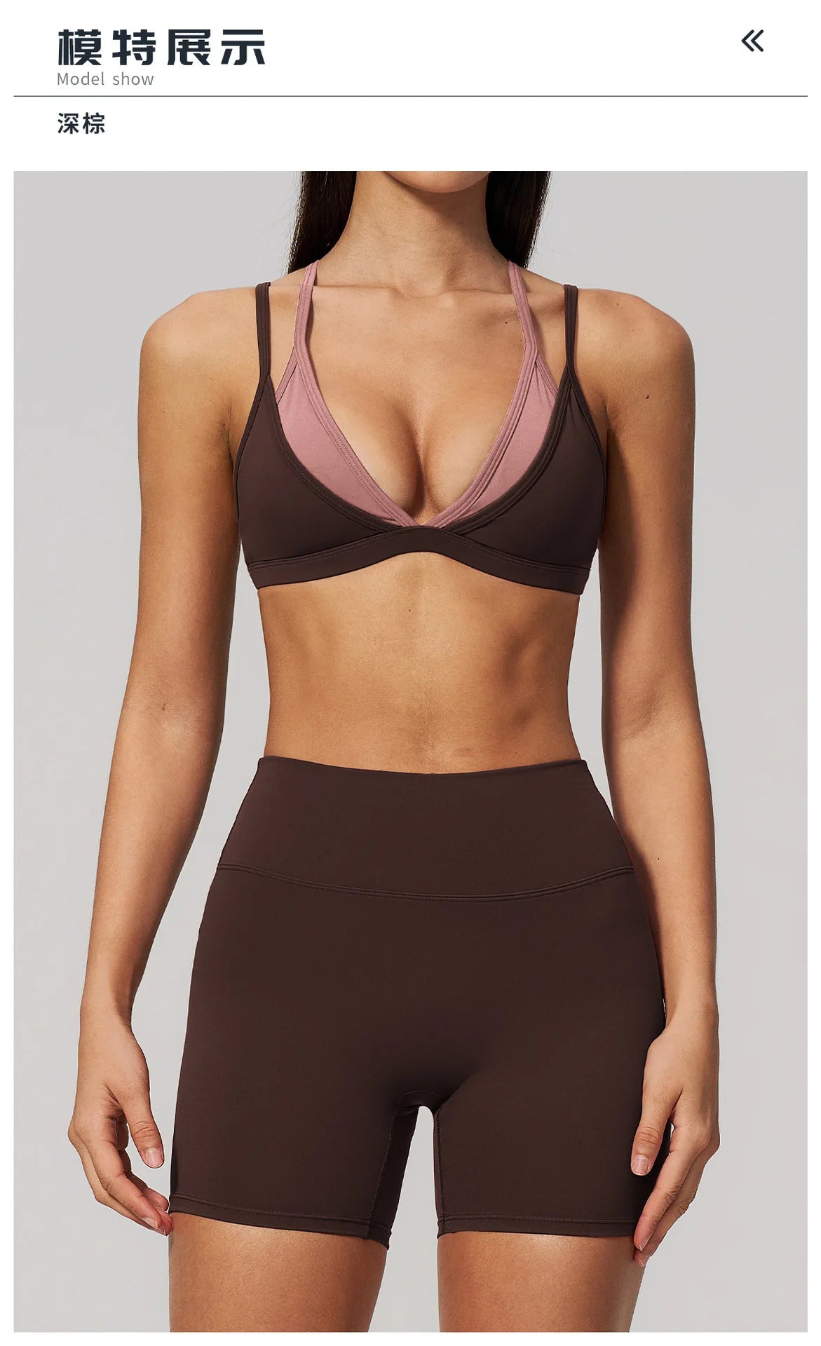 Women 2PCS Yoga Suit Double Strap Shockproof Sports Bra High Waist Tigh Short Fitness Suit Gym Running Leggings Tracksuits