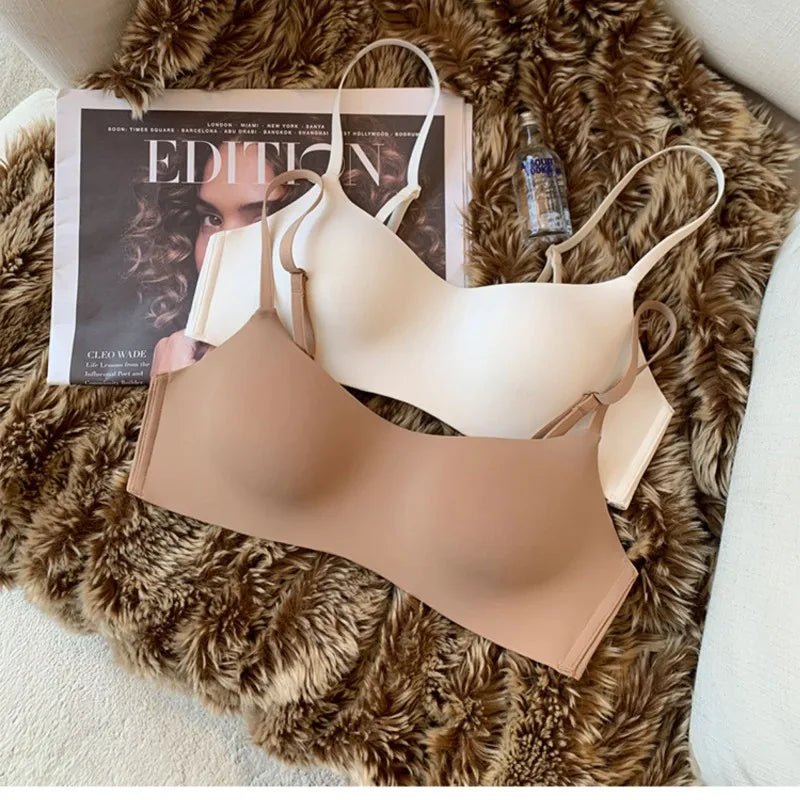 Seamless Bras For Women Small Chest 1/2 Cup Non-Wire Bra Push Up Bra Female Support Underwear Sexy Lingerie Intimates S-XL