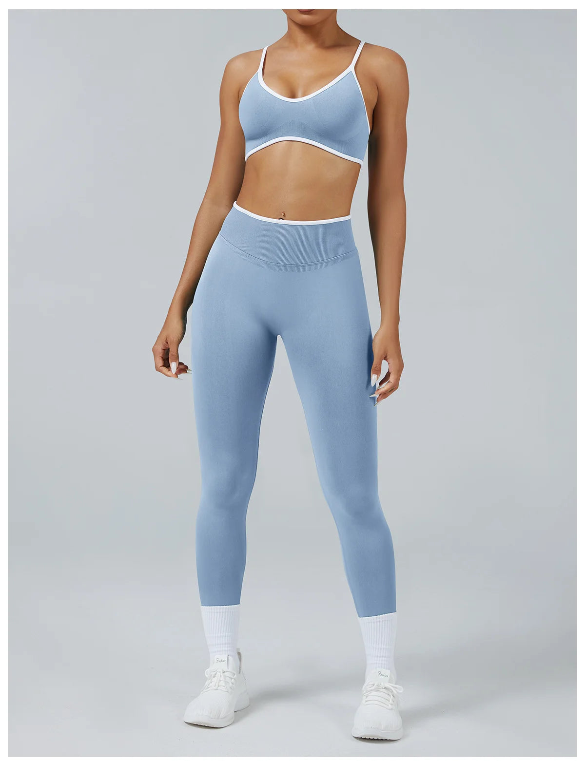 2PCS Yoga Suit Seamless Sports Set Gym Outfits Women Tracksuit Running Workout Clothes Sports Bra Athletic Wear Yoga Clothing