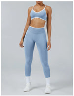 2PCS Yoga Suit Seamless Sports Set Gym Outfits Women Tracksuit Running Workout Clothes Sports Bra Athletic Wear Yoga Clothing