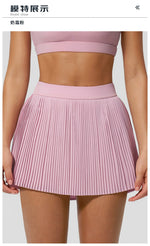 Golf Tennis Skirts with Pocket Women Gym Running Pleated Skorts Outdoor Sports Fitness Slim Shorts High Waist Yoga Golf Skirt