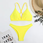 New Sexy White Bikinis Swimsuits Women Swimwear Beach Swimming Wear Bathing Suits Brazilian Thong Bikini Set Pool Bather 2024