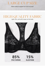 Womens Front Button Lace Bra Underwire Underwear Elegant Embroidery Trendy Breathable Casual Plus Size Lingeire A B C D E F Cup